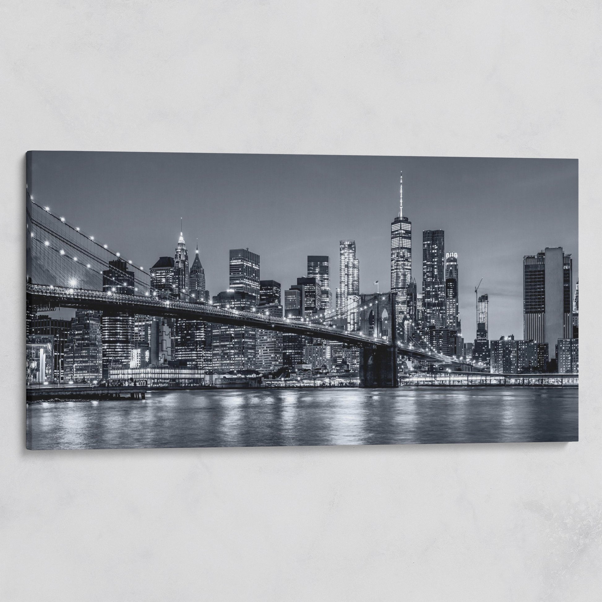 Black & White NYC Skyline Canvas on gallery wrap