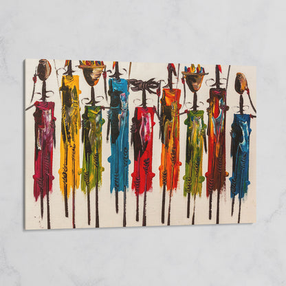 Masai Mara Abstract Canvas Print on gallery wrap
