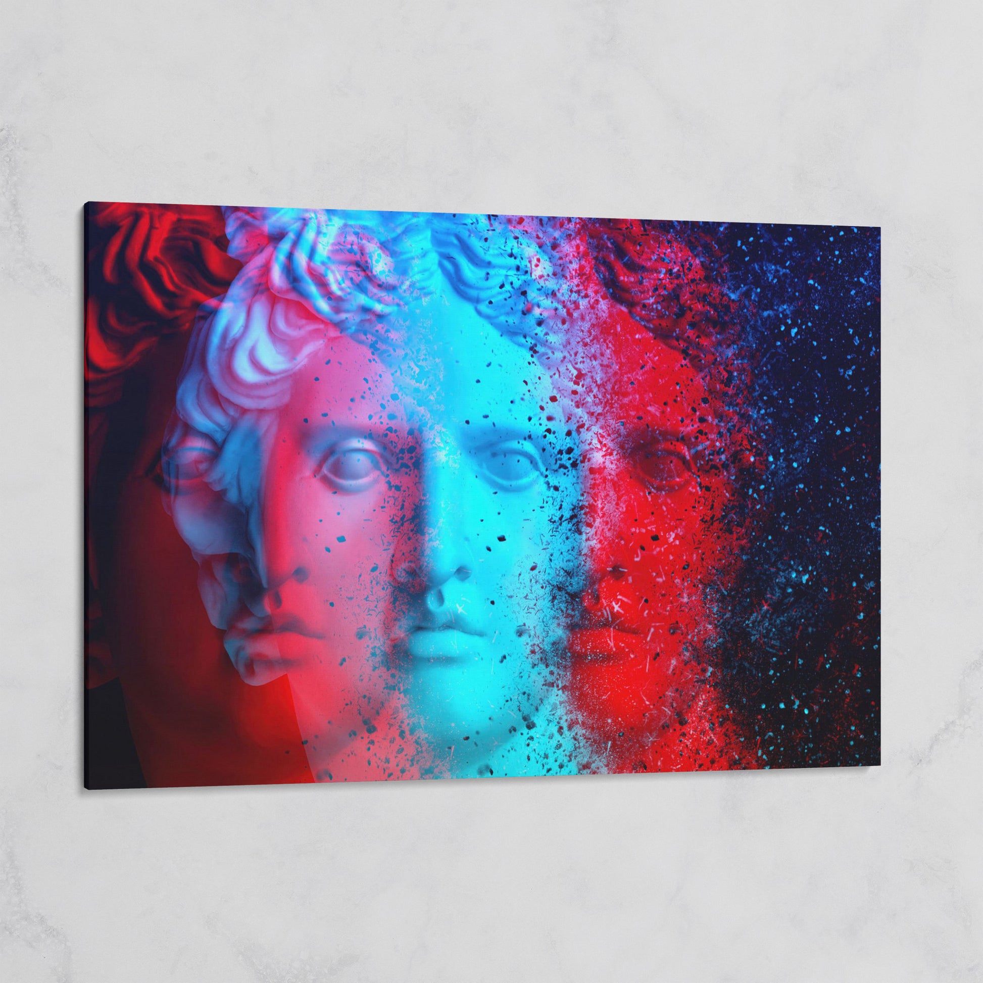 Apollo Belvedere Glitch Art Canvas on gallery wrap