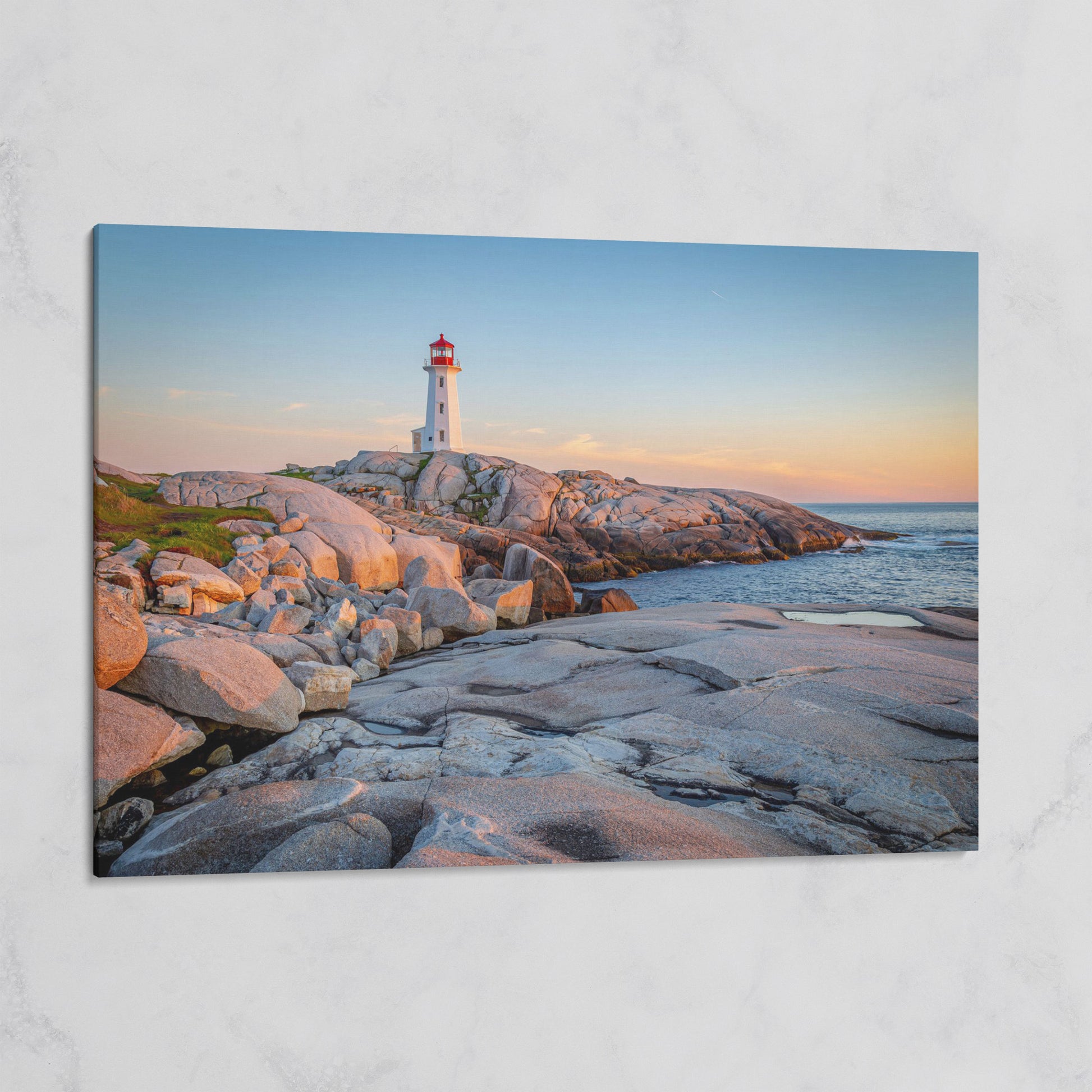 Peggy's Cove Lighthouse Canvas on gallery wrap