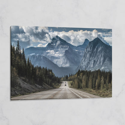 Country Mountain Road Canvas on gallery wrap