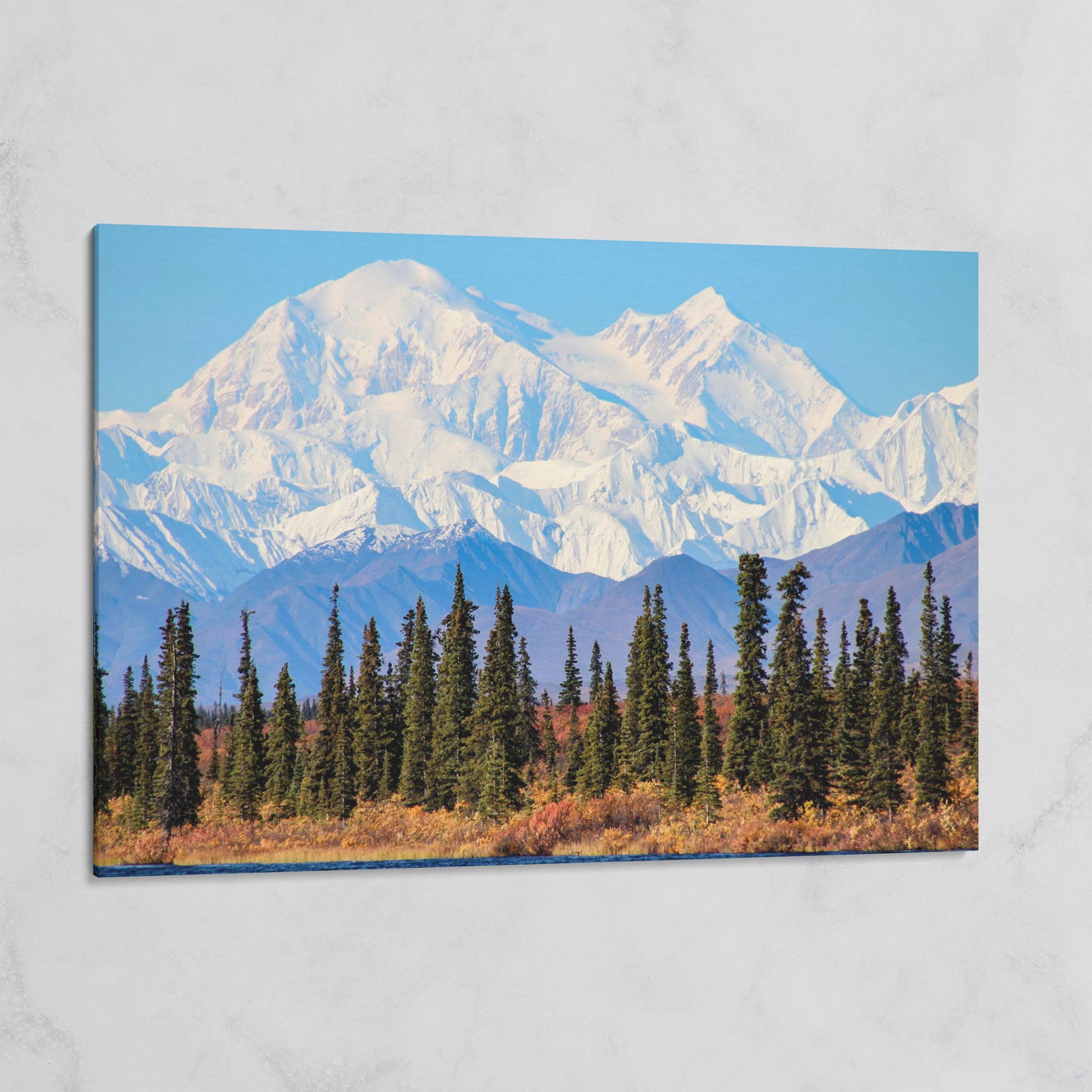 Denali Mountain Landscape Canvas on gallery wrap