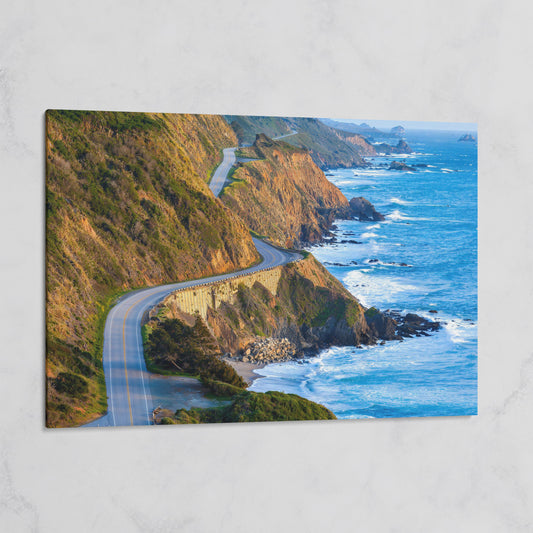Pacific Coast Highway at Big Sur Canvas Print on gallery wrap
