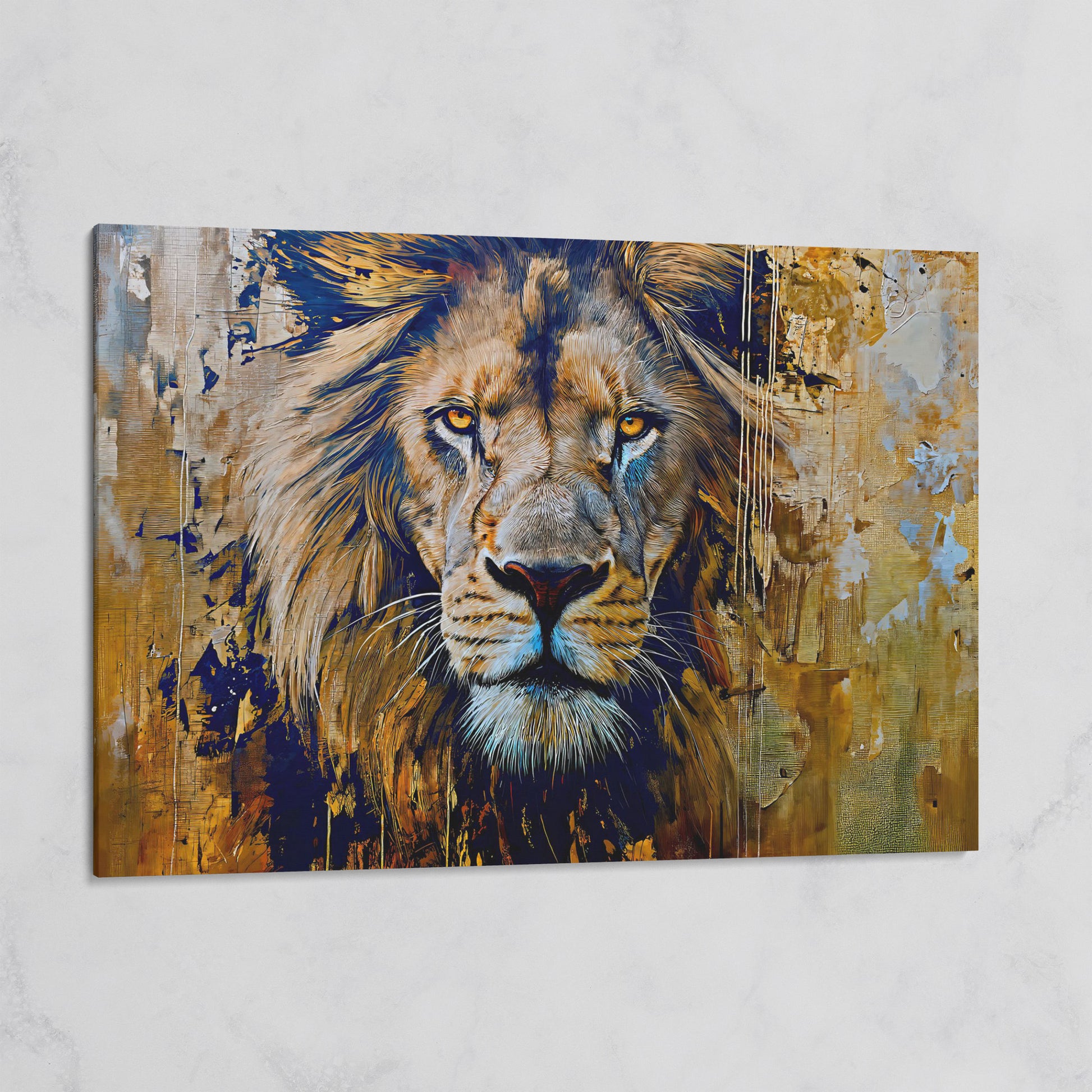 Royal Mane Lion Canvas Print on gallery wrap