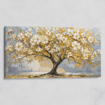 Flowering Tree Canvas Wall Art on gallery wrap