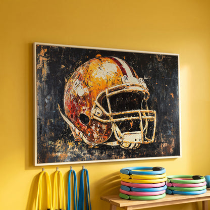 Football Helmet Abstract Sports Canvas Football Helmet Abstract Sports Canvas
