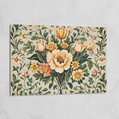 William Morris Tulip Canvas Print on gallery wrap