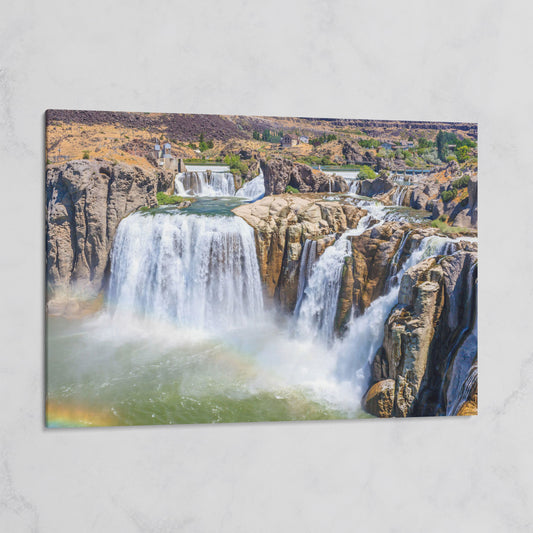 Shoshone Falls Park Panoramic Canvas Print on gallery wrap