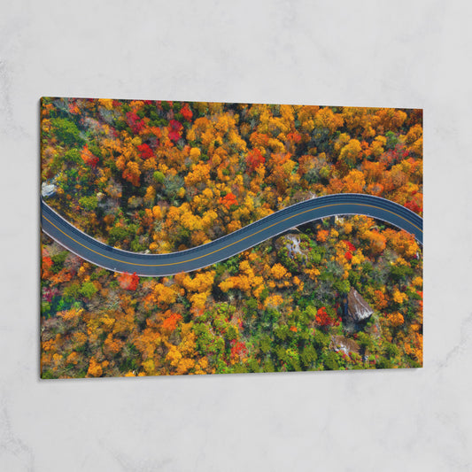 Blue Ridge Parkway Mountain Canvas Print on gallery wrap