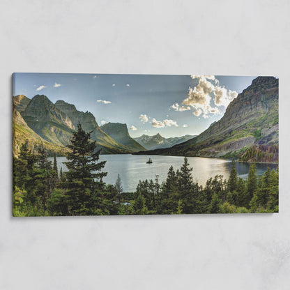 Glacier National Park Landscape Canvas on gallery wrap