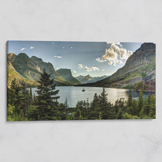 Glacier National Park Landscape Canvas on gallery wrap