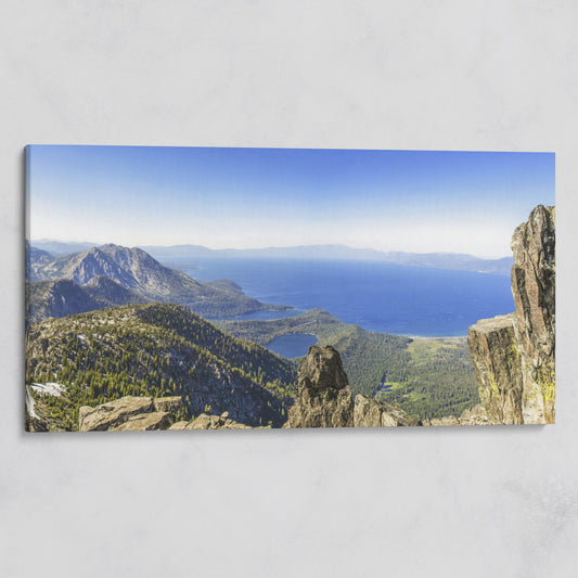 Lake Tahoe from Mount Tallac Canvas on gallery wrap