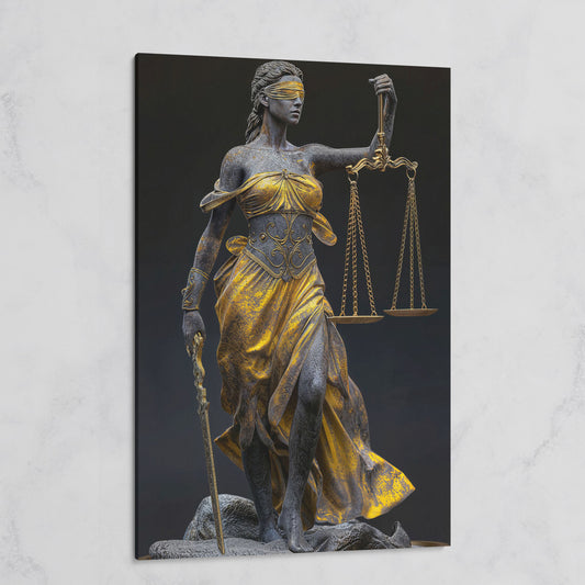 Justice Scale Themis Canvas Print on gallery wrap