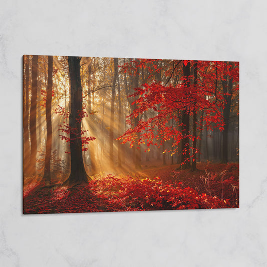 Enchanted Autumn Forest Canvas Print on gallery wrap