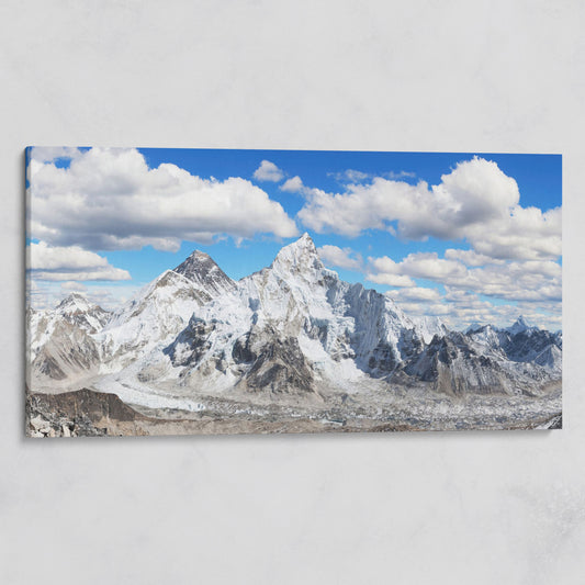 Everest Summit Himalayan Panorama Canvas on gallery wrap