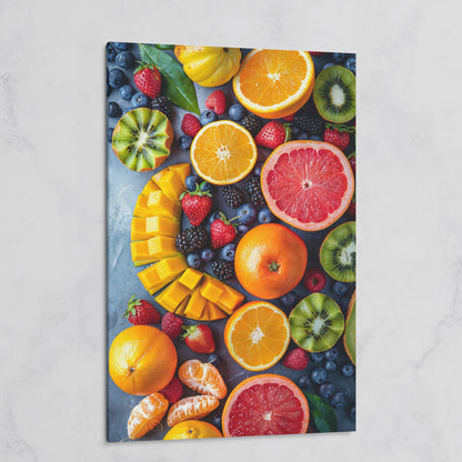 Fresh Fruit Canvas Print for Kitchen Walls on gallery wrap
