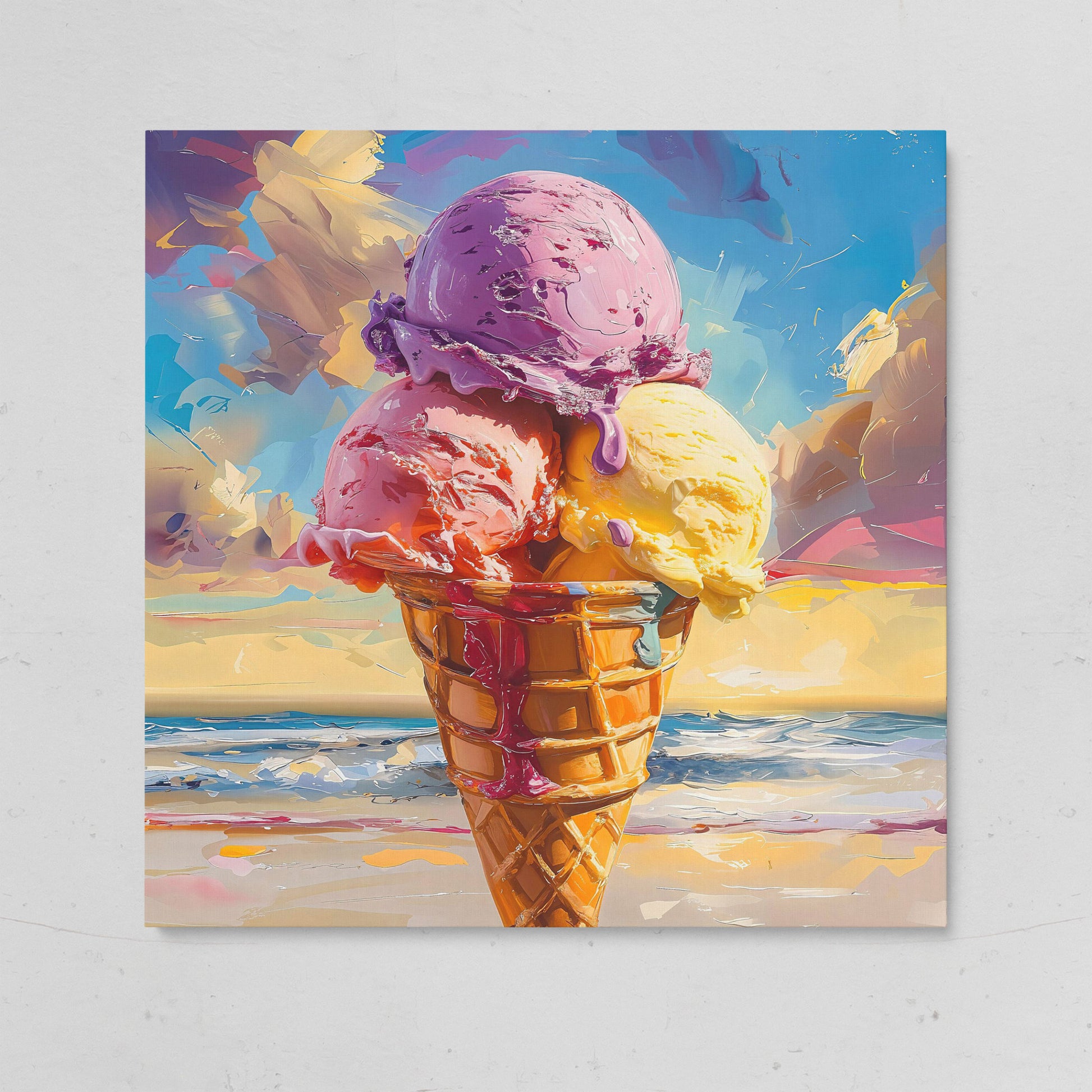 Vibrant Dessert Canvas Print on gallery wrap