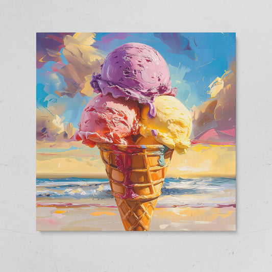 Vibrant Dessert Canvas Print on gallery wrap
