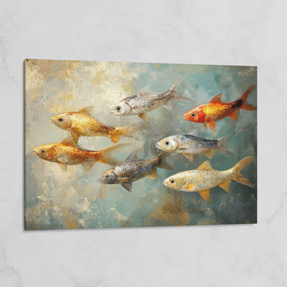 Colorful Fish Canvas Print on gallery wrap