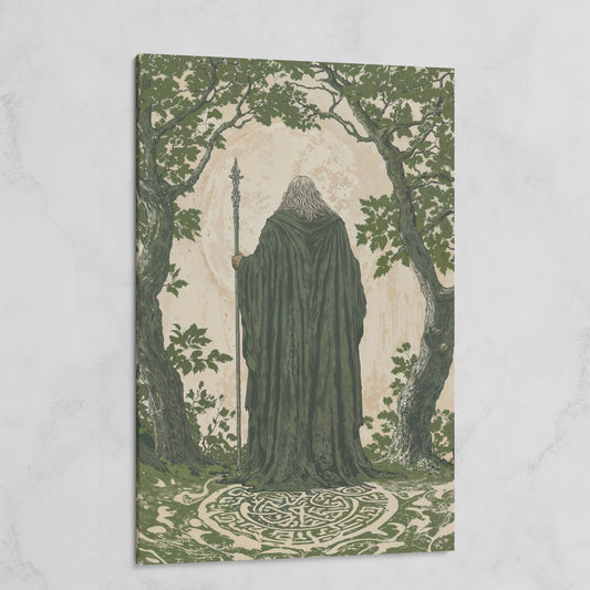 Wise Wizard and Enchanted Trees Canvas on gallery wrap