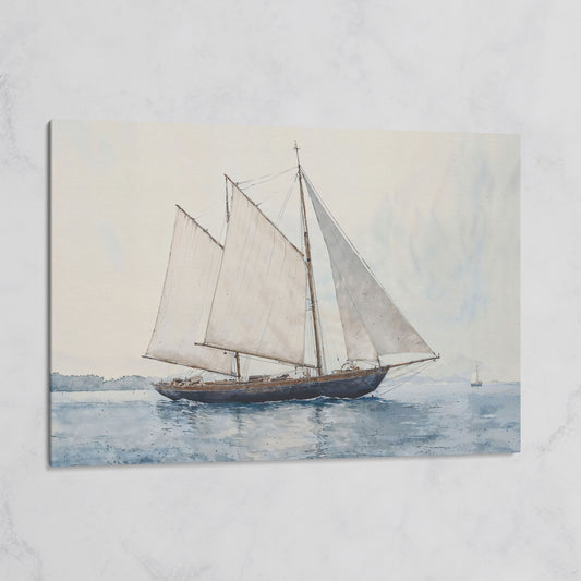 Sailing Ship at Sea Canvas Wall Art on gallery wrap