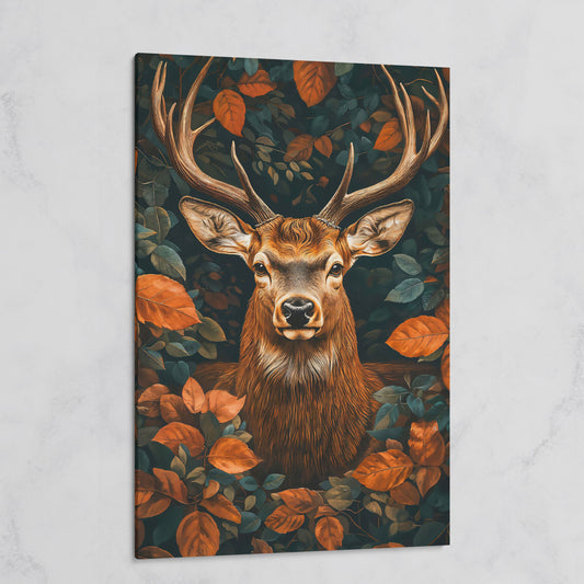 Mystical Forest Deer Canvas on gallery wrap