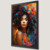 Abstract Afro Woman Art Poster - Vibrant Pop Art for Your Walls