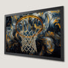 Abstract Basketball Hoop Art Poster for Modern Home Decor