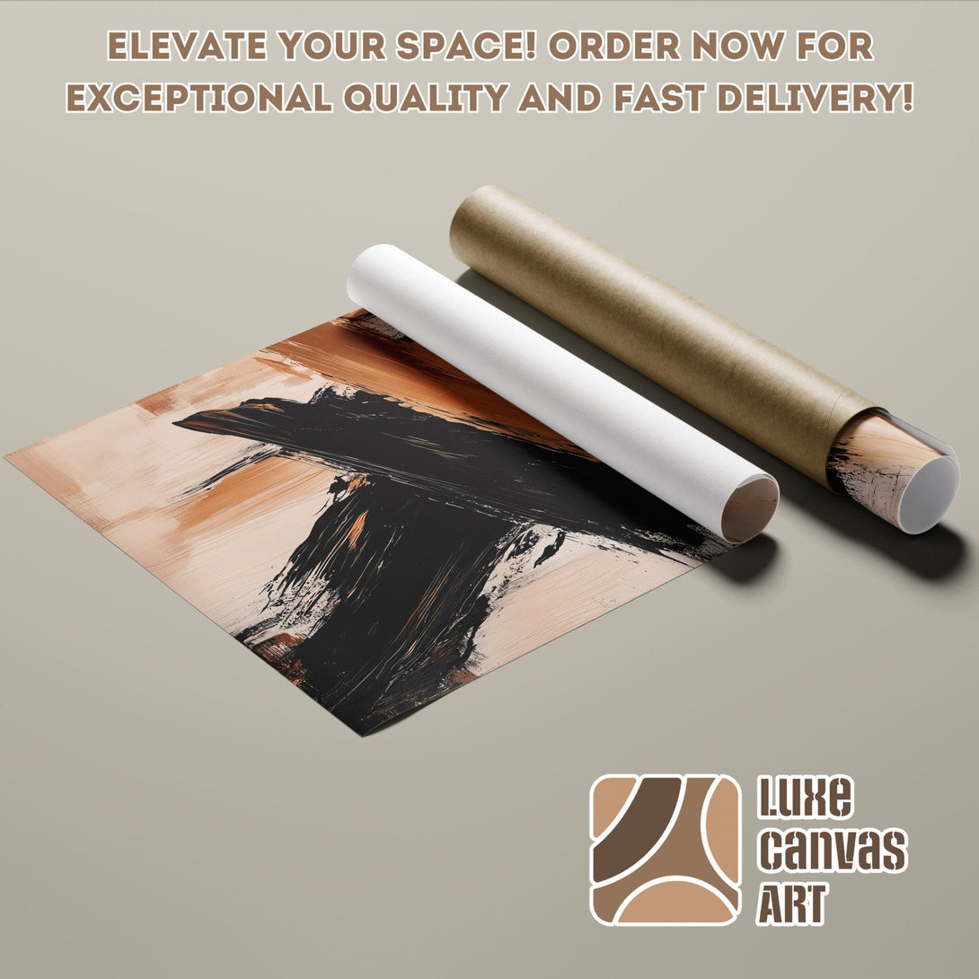Abstract art Poster Roll in neutral tones. Elevate your space with exceptional quality!