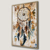Abstract Boho Dreamcatcher Framed Canvas Print