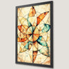 Abstract Floral Geometric Art Poster for Modern Home Decor