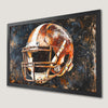 Abstract Football Helmet Art Poster for Man Cave Decor