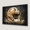 Abstract Football Helmet Canvas Print Motivational Art