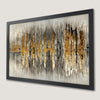 Abstract Gold and Grey Art Poster for Modern Home Decor