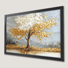 Abstract Gold and White Tree Art Poster for Modern Decor