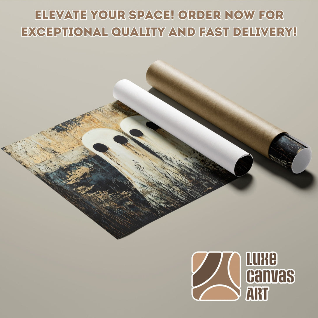 Abstract art poster roll in neutral tones. Elevate your space with this unique poster!