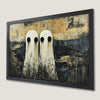 Abstract Gothic Ghostly Duo Art Poster for Halloween