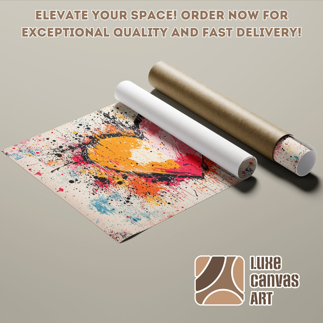 Abstract art Poster Roll with vibrant colors. Elevate your space with exceptional quality!