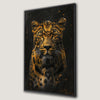 Abstract Leopard Canvas Print Wild Predator Wall Art