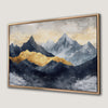 Abstract Mountain Range Canvas Print with Majestic Scenery