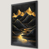 Abstract Night Mountains Art Poster - Modern Home Decor