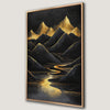 Abstract Night Mountains Canvas Print Modern Wall Art