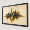 Abstract NYC Skyline Art Poster - Modern City Wall Decor