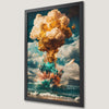 Abstract Ocean Explosion Art Poster - Vibrant Seascape Decor