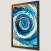 Abstract Ocean Swirl Art Poster - Pastel Water Design
