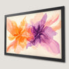 Abstract Orange and Purple Art Poster for Modern Decor