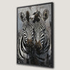 Abstract Pair of Zebras Canvas Print Wall Art