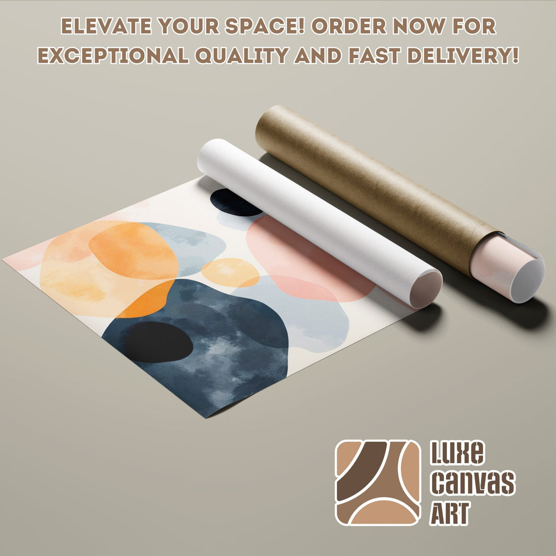 Abstract art Poster Roll with a neutral color palette. Modern decor for your home. Order now!