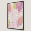 Abstract Pastel Pink and Green Art Canvas Print