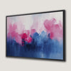 Abstract Pink and Blue Dreamscape Framed Canvas Print